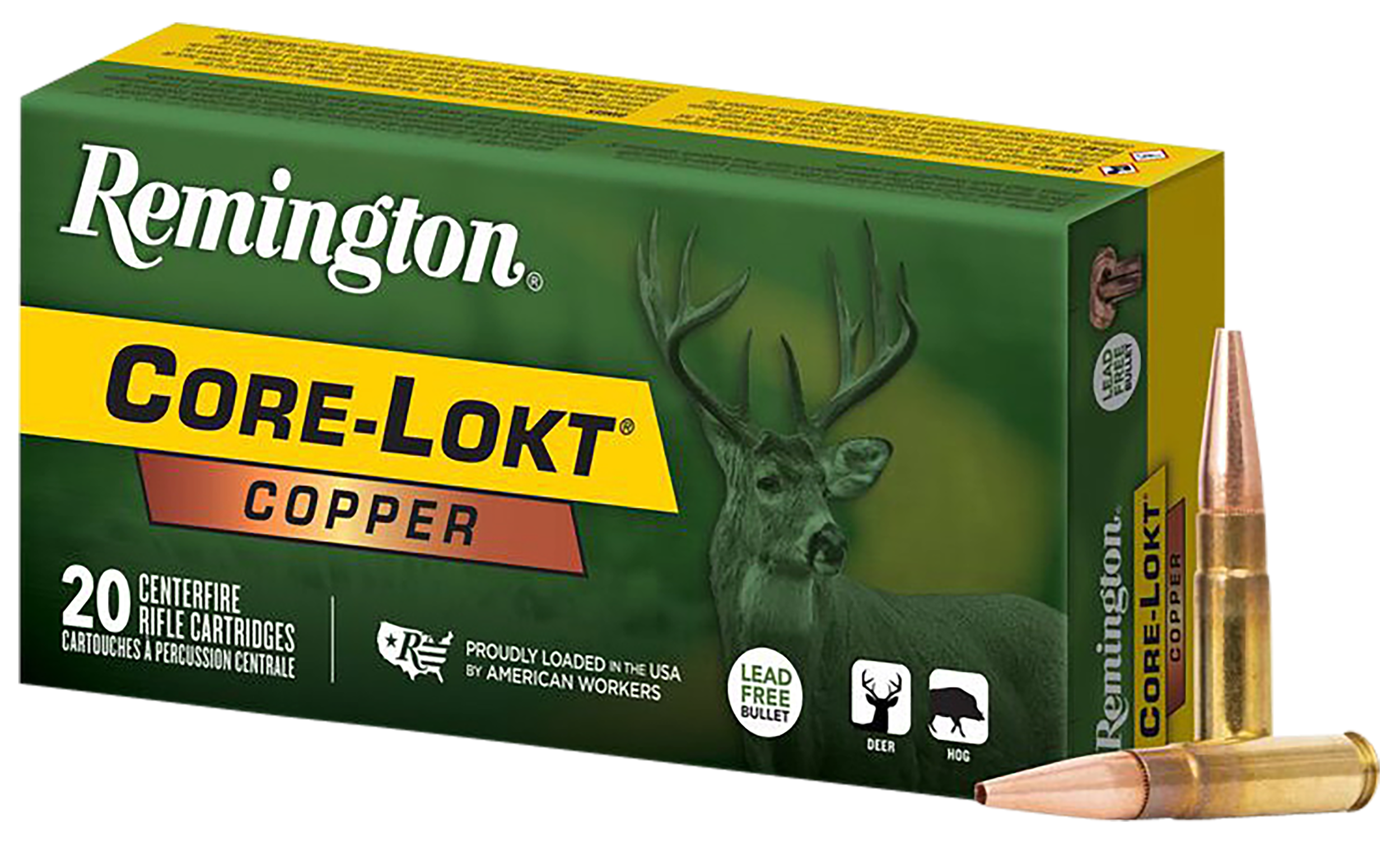Remington Core-Lokt Copper 300 AAC Blackout Copper Hollow Point 120 Grain 20 Rounds