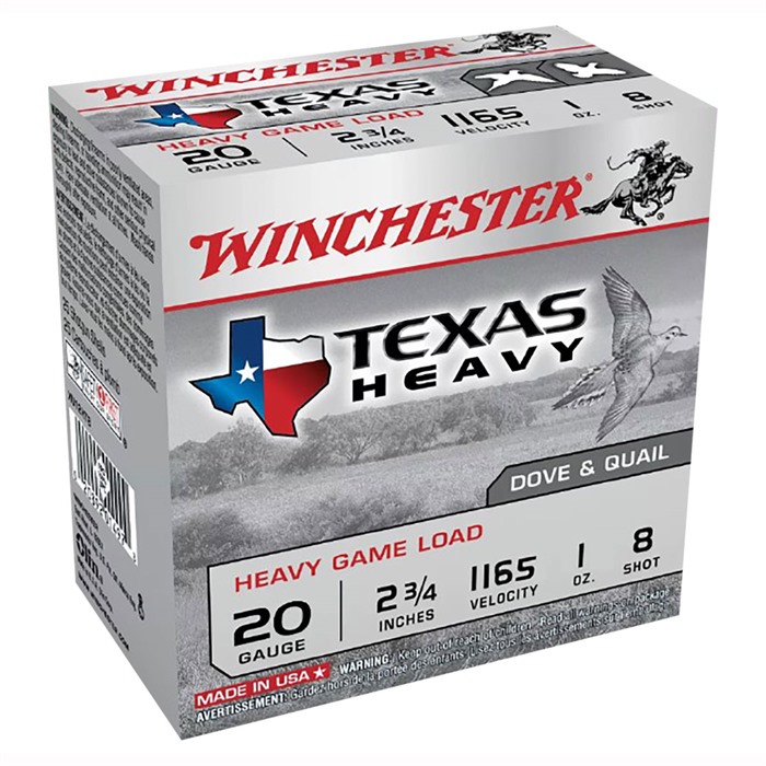 Winchester Super X 20 Gauge 1 oz #8 Shot 25 Rounds