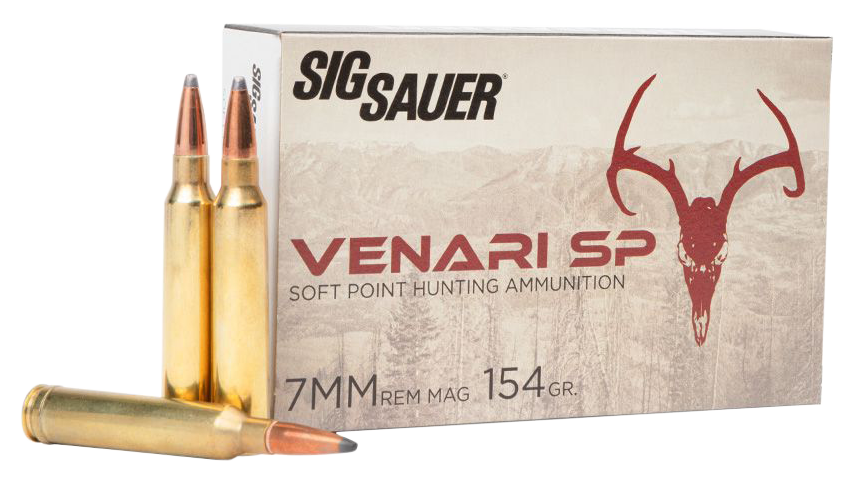 Sig Sauer V7MMSP15420 Venari  7mmRemMag 154gr Soft Point 20 Rounds