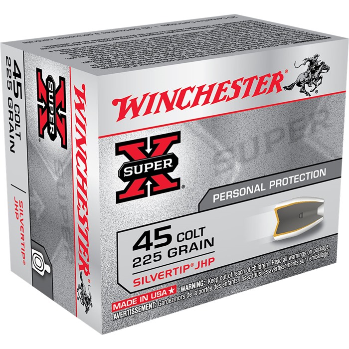 Winchester Super-X 45 Colt Jacketed Hollow Point 225 Grain 20 Rounds