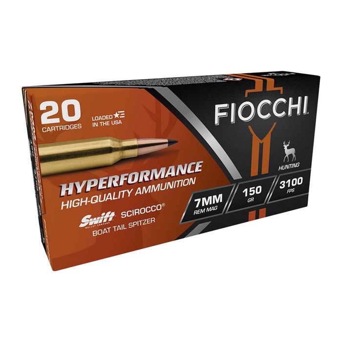 Fiocchi Extrema 7mm Remington Magnum Swift Scirocco II Bonded 150 Grain 20 Rounds