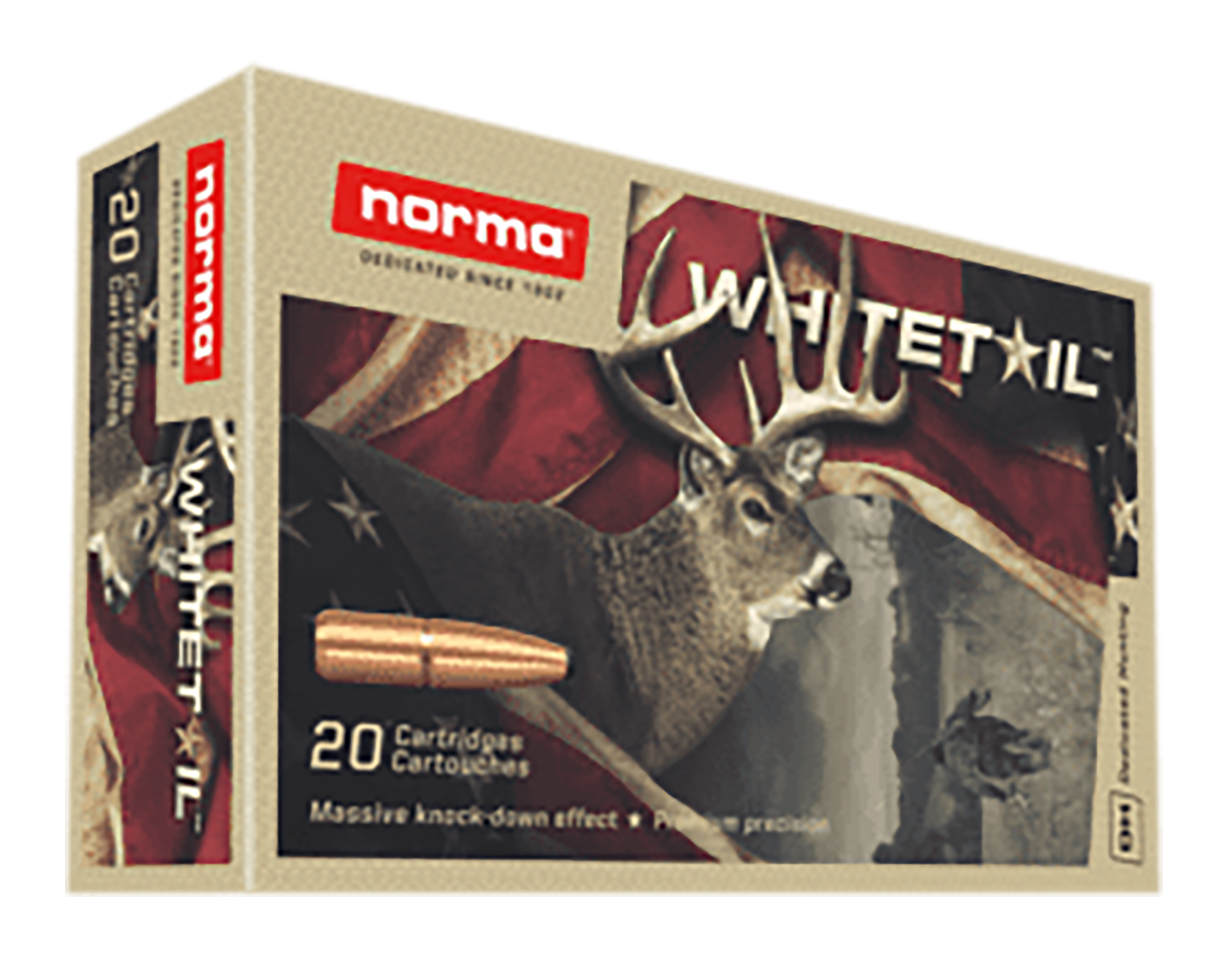 Norma Ammunition 20160462 Dedicated Hunting Whitetail 243Win 100gr Pointed Soft Point 20 Rounds
