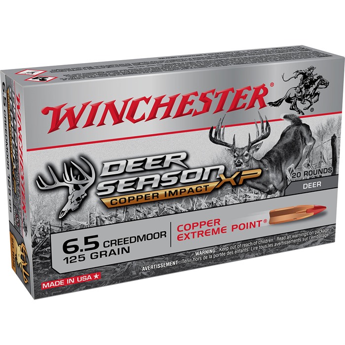 Winchester Deer Season XP 6.5 Creedmoor Extreme Point Copper Impact 125 Grain 20 Rounds