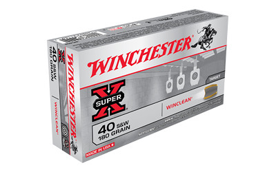 Winchester Winclean 40 S&W Full Metal Jacket 180 Grain 50 Rounds