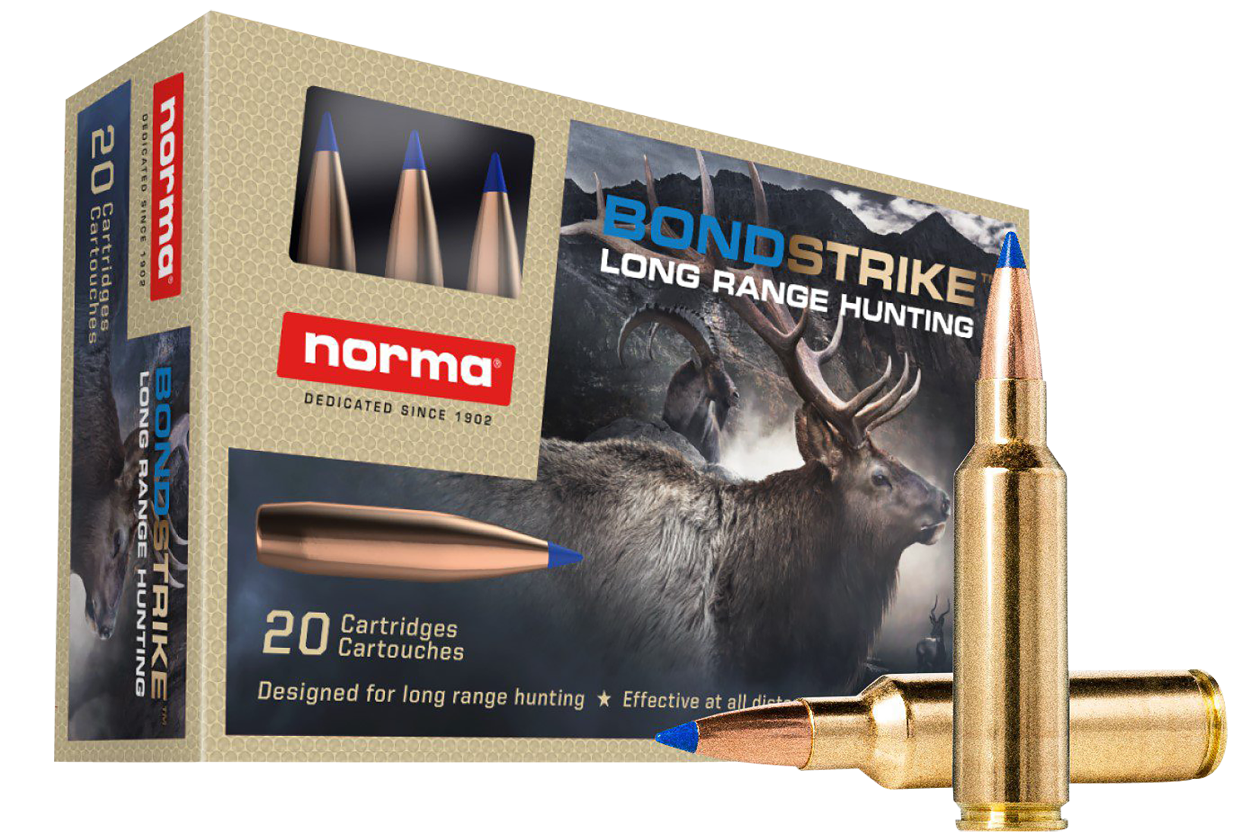 Norma Ammunition 20175832 Dedicated Hunting Bondstrike 300WSM 180gr Bonded Polymer Tip 20 Rounds