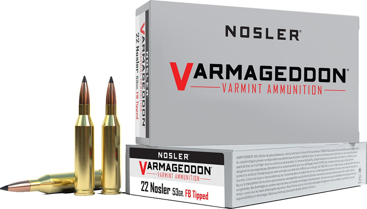 Nosler Varmageddon 22 Nosler Polymer Tip Fbt 53 Grain 20 Rounds