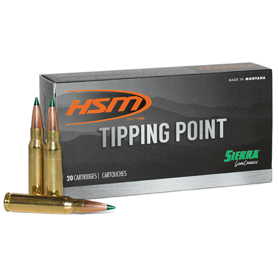 Hsm Tipping Point 6.5 Creedmoor Sierra Gamechanger 130 Grain 20 Rounds
