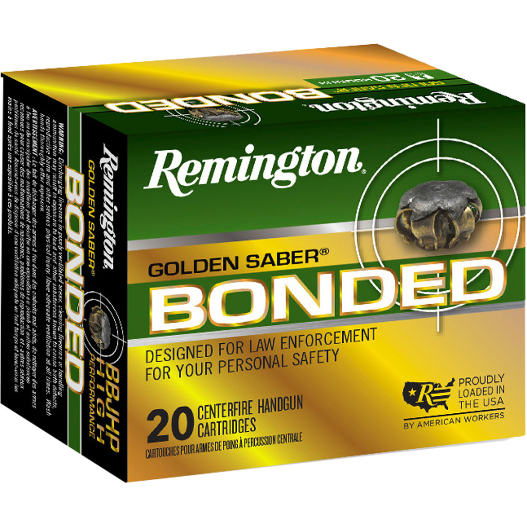 Remington Golden Saber Bonded 40 S&W BJHP 165 Grain 20 Rounds