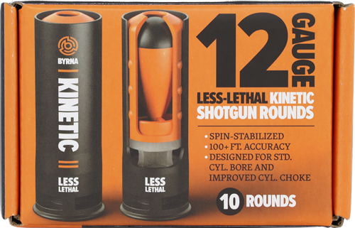 Byrna Technologies SS61301 Kinetic Less Lethal 12Gauge 1.40" 0.15oz Slug Shot 10/Box