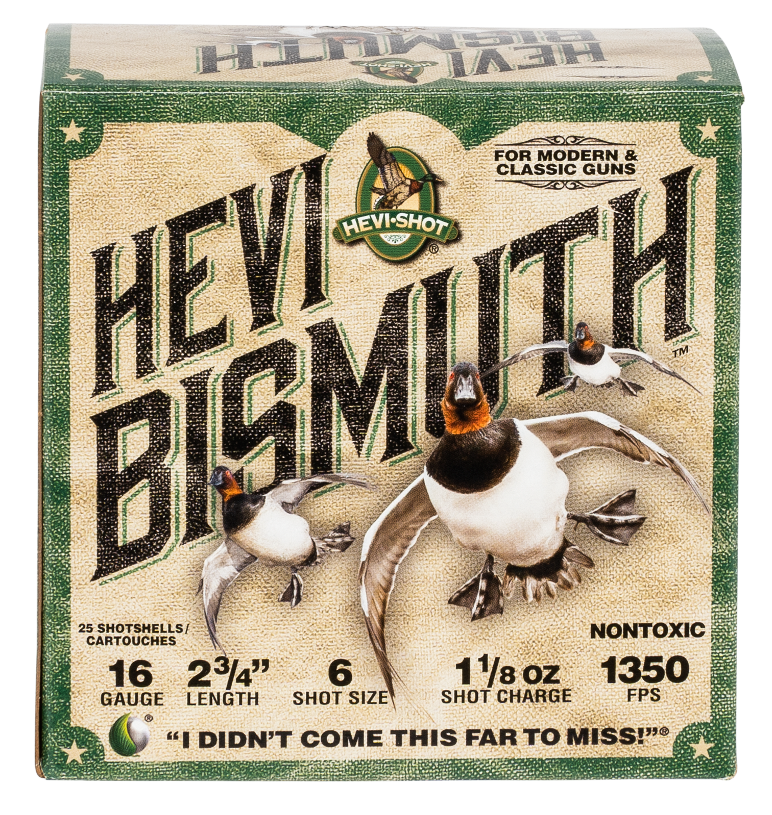 HEVI-Shot HS16706 HEVI-Bismuth  16Gauge 2.75" 1 1/8oz Bismuth 6Shot 25 Rounds