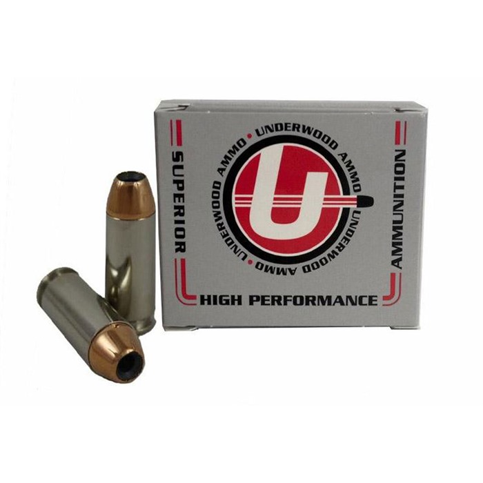 Underwood Ammo Sporting Hollow Point Handgun Ammunition 10mm Auto 135gr JHP 1600 fps 20/ct