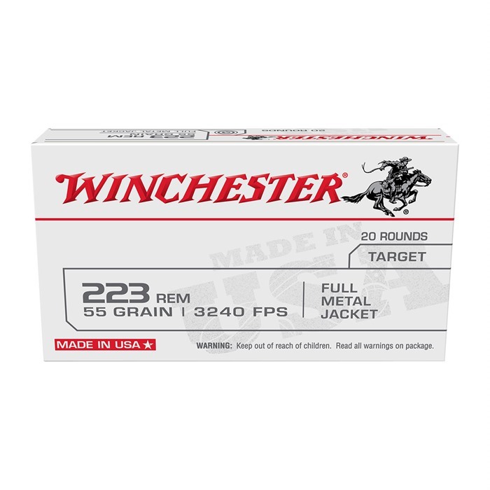 Winchester USA223R1KY 223 Remington Full Metal Jacket 55 Grain 20 Rounds