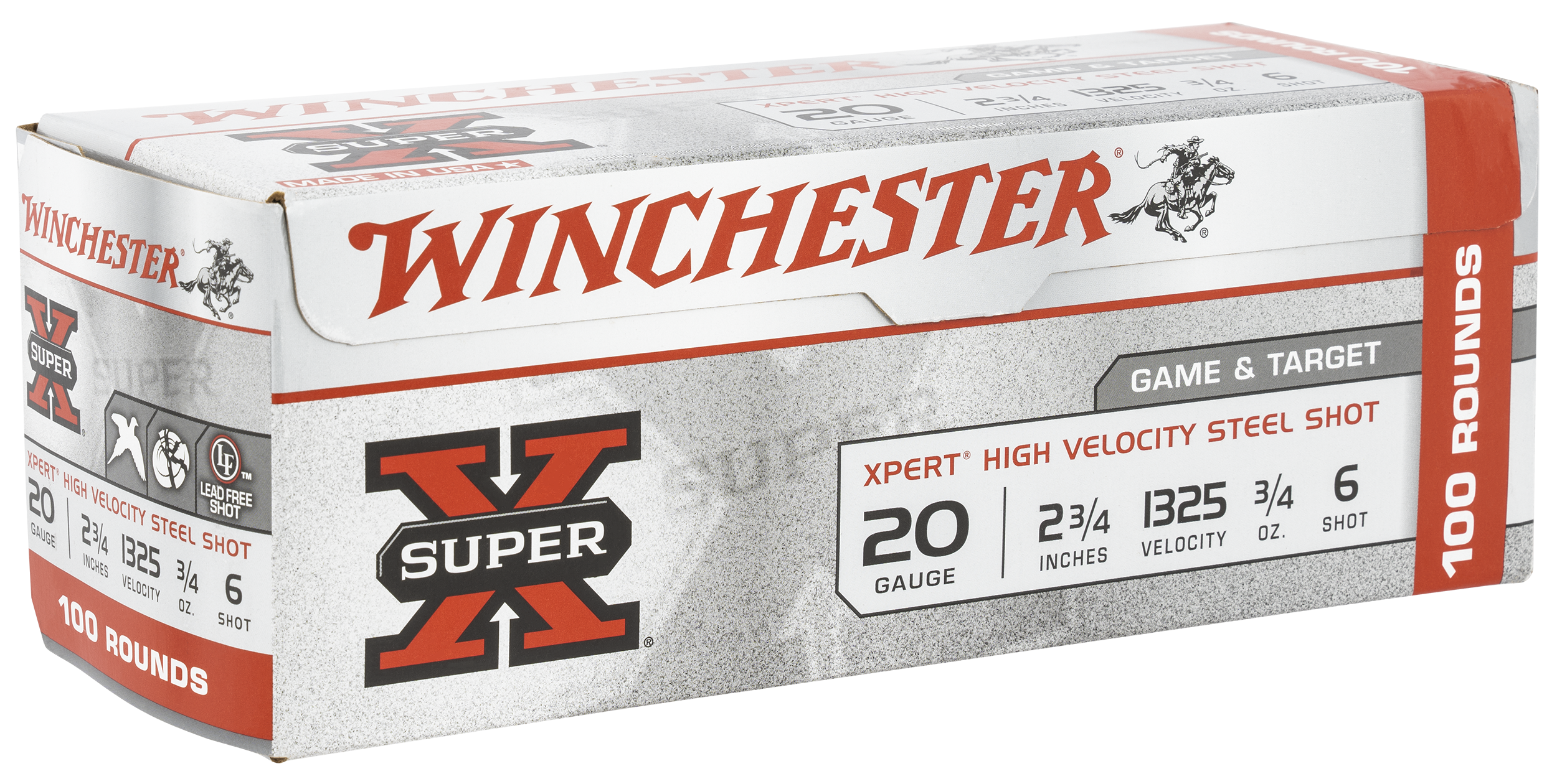 Winchester, Super X Xpert High Velocity, 20 Gauge, Steel, 3/4 oz, 100 Rounds