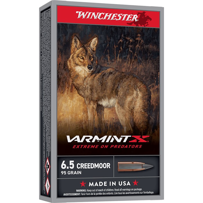 Winchester Varmint X 6.5 Creedmoor Polymer Extreme Point 95 Grain 20 Rounds