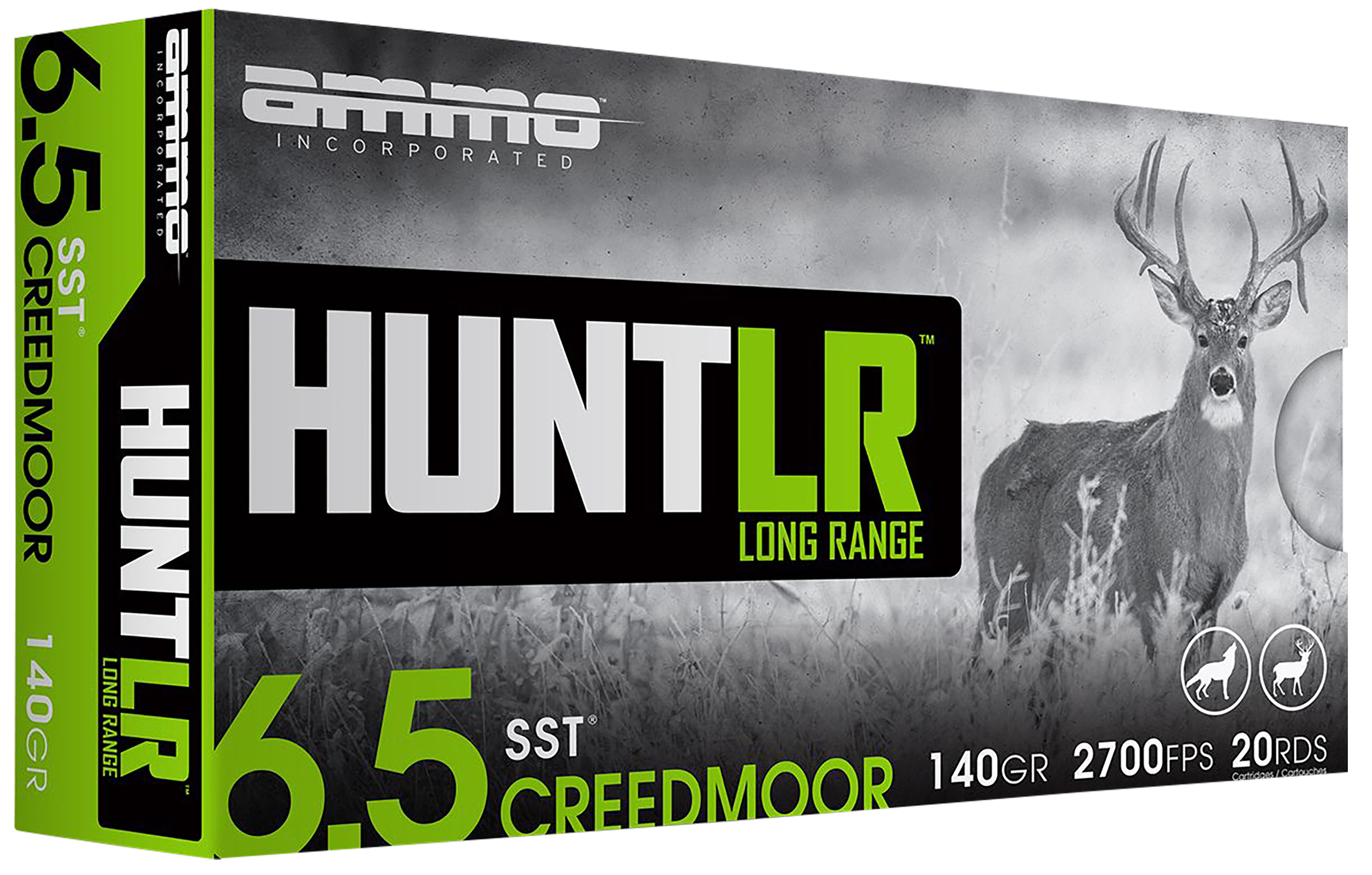 Ammo Inc Signature Hunt 6.5 Creedmoor Rifle Ammo - 140 Grain | Super Shock Tip | 20rd Box