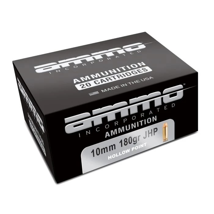 Ammo Inc Signature Defense 10mm Handgun Ammo - 180 Grain | JHP | 20rd Box