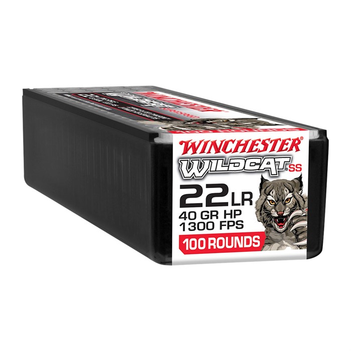 Winchester Ammo WW22LRSSD Wildcat Super Speed 22LR 40gr Copper Plated DynaPoint 100 Rounds