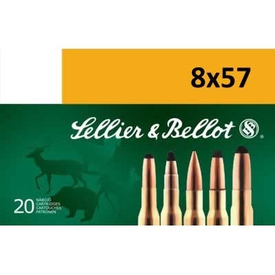 Sellier & Bellot 8x57JS Soft Point Cutting Edge 196 Grain 20 Rounds