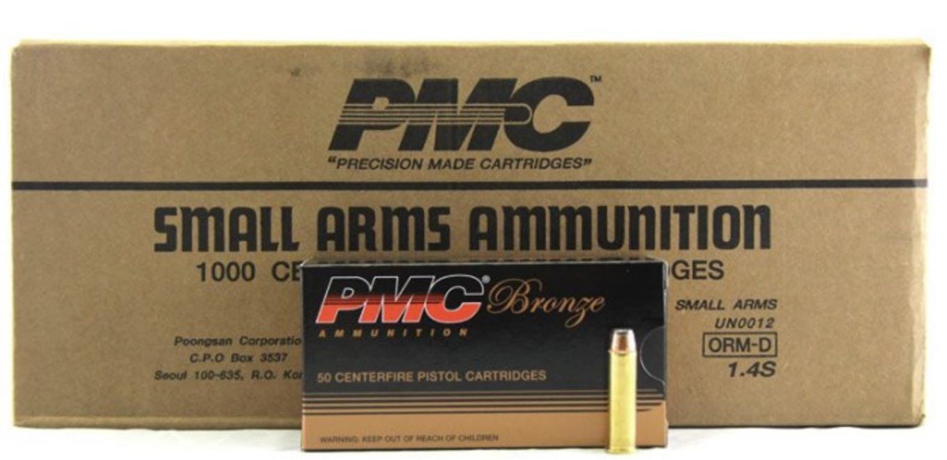 PMC Bronze .357 Magnum Handgun Ammo Jacketed Soft Point 158 Grain 1000 Rounds