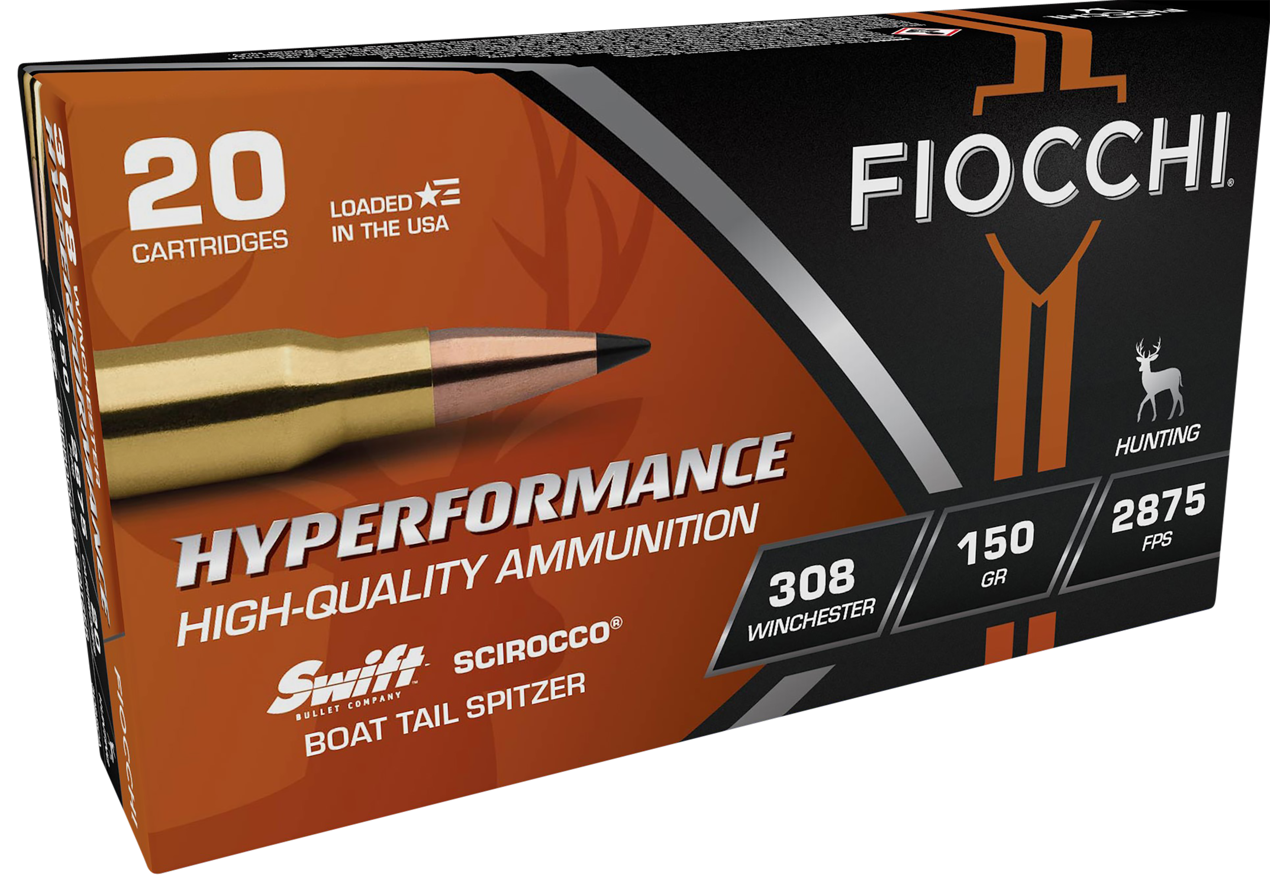 Fiocchi Swift Scirocco II Bonded 308 Winchester 150 Grain 20 Rounds