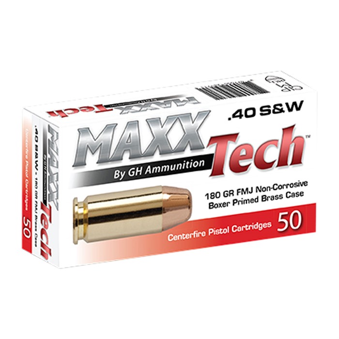 40 S&W 180GR FULL METAL JACKET 50/BOX