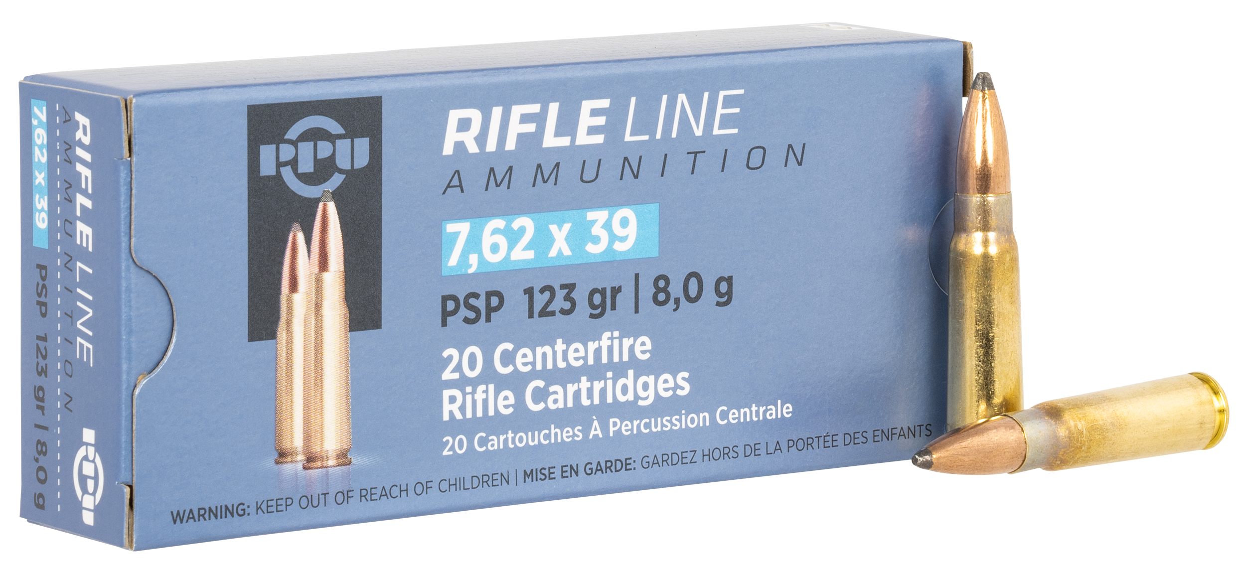 Prvi Partisan TR&Z PP739P 7.62x39mm Pointed Soft Point 123 Grain 20 Rounds