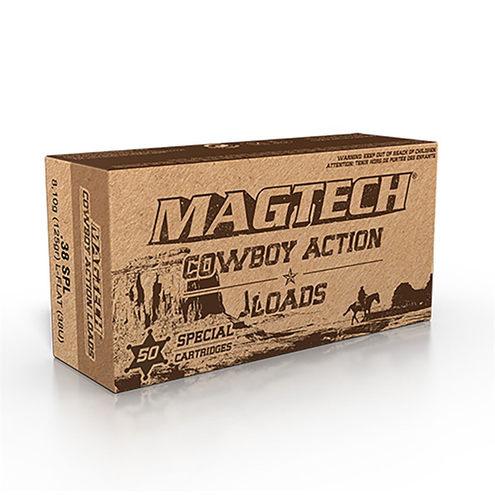 Magtech, Cowboy Action 38U, 38 Special, Lead Flat Nose, 125 Grain, 50 Rounds