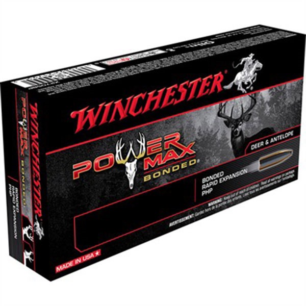 Winchester Power Max Bonded 30-06 Springfield Bonded Hollow Point 180 Grain 20 Rounds