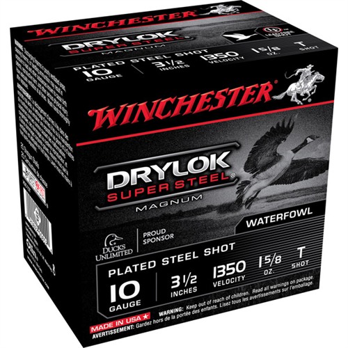 Winchester Drylok Super Steel 10 Gauge T Shot 1 5/8 Ounce 25 Rounds