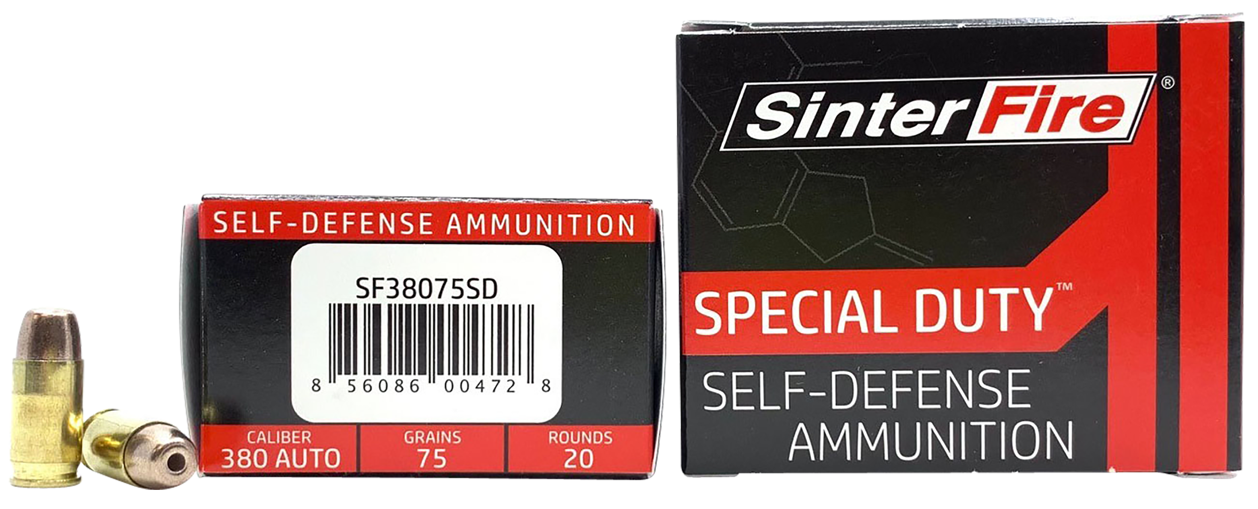 Sinterfire Special Duty Pistol Ammo 380 ACP 75 gr. HP 20 rd.