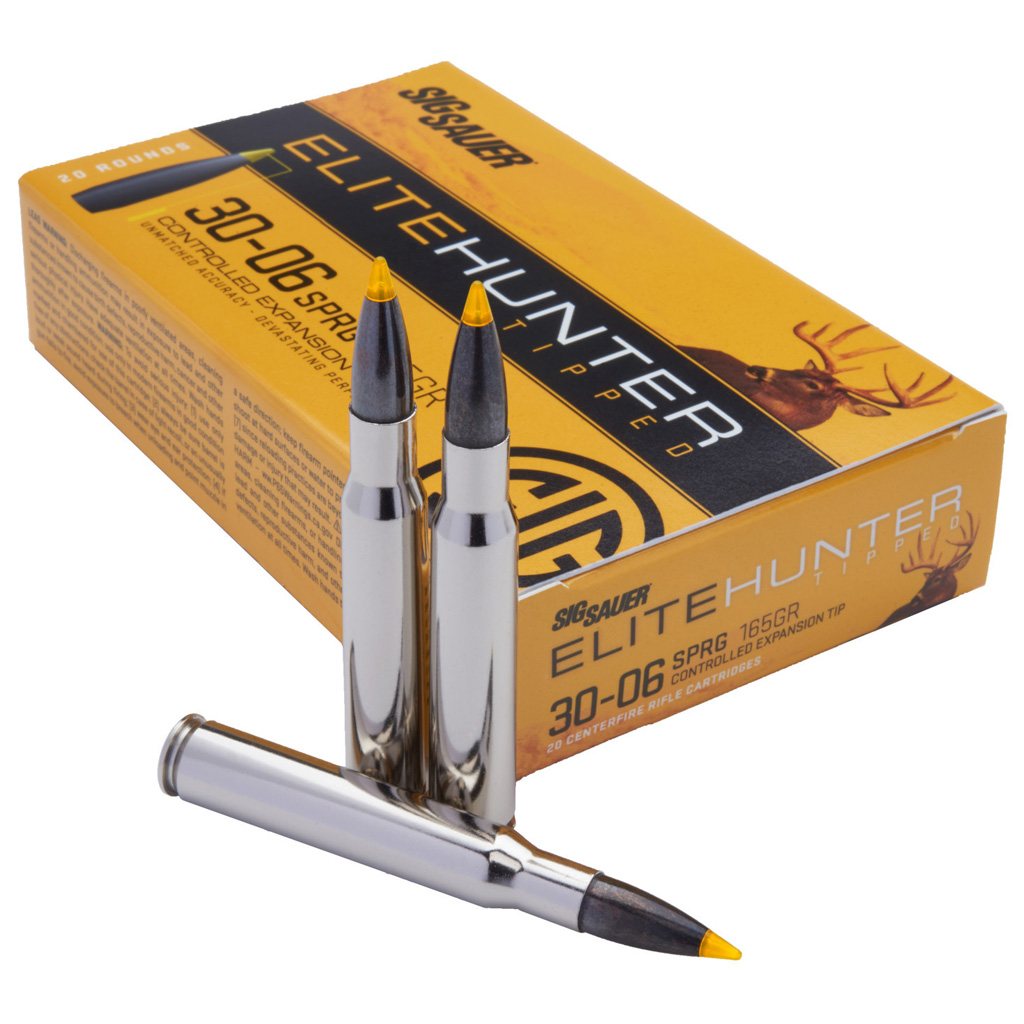 Sig Sauer Elite Hunting Rifle Ammo 30-06 Springfield Accubond 180 Grain 20 Rounds