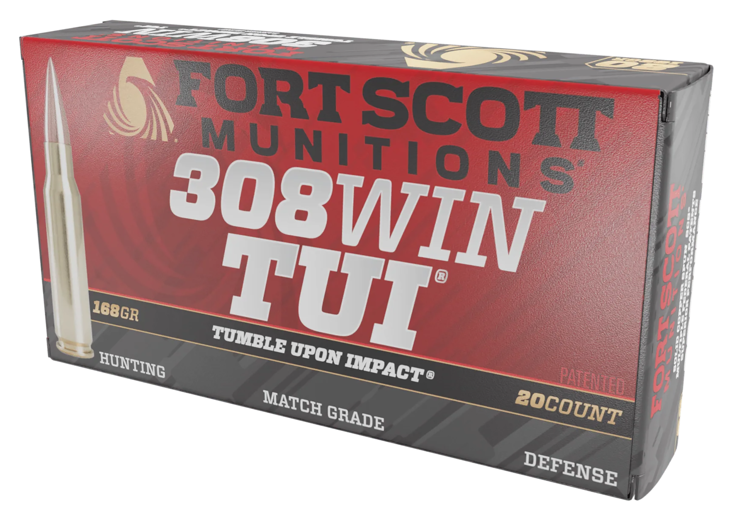 Fort Scott Munition Rifle Ammo 308 Win. 168 gr. TUI 20 rd.