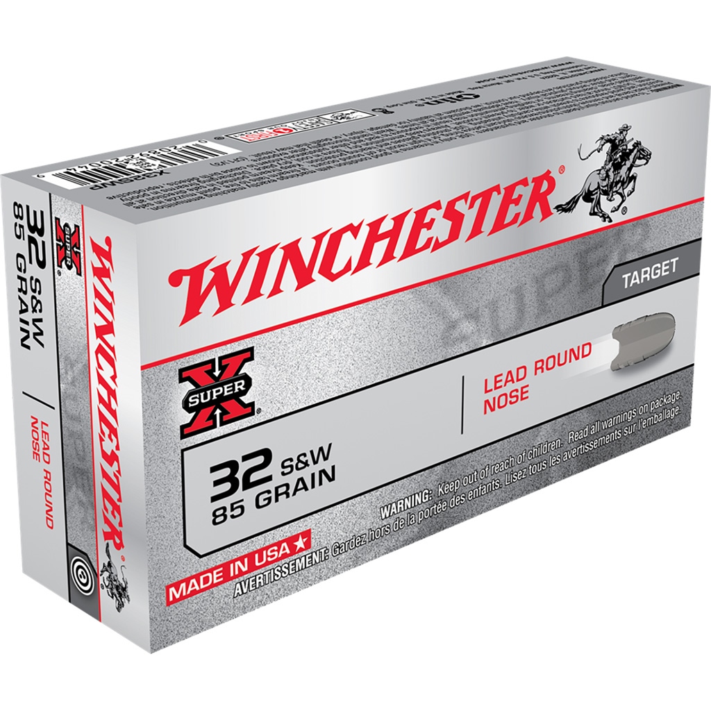 Winchester Super-X 32 S&W Lead Round Nose 85 Grain 50 Rounds