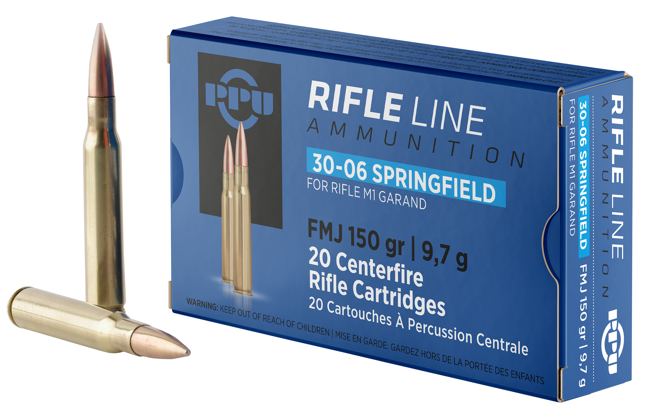 Prvi Partizan PPU PP3006G 30-06 Springfield Full Metal Jacket 150 Grain 20 Rounds