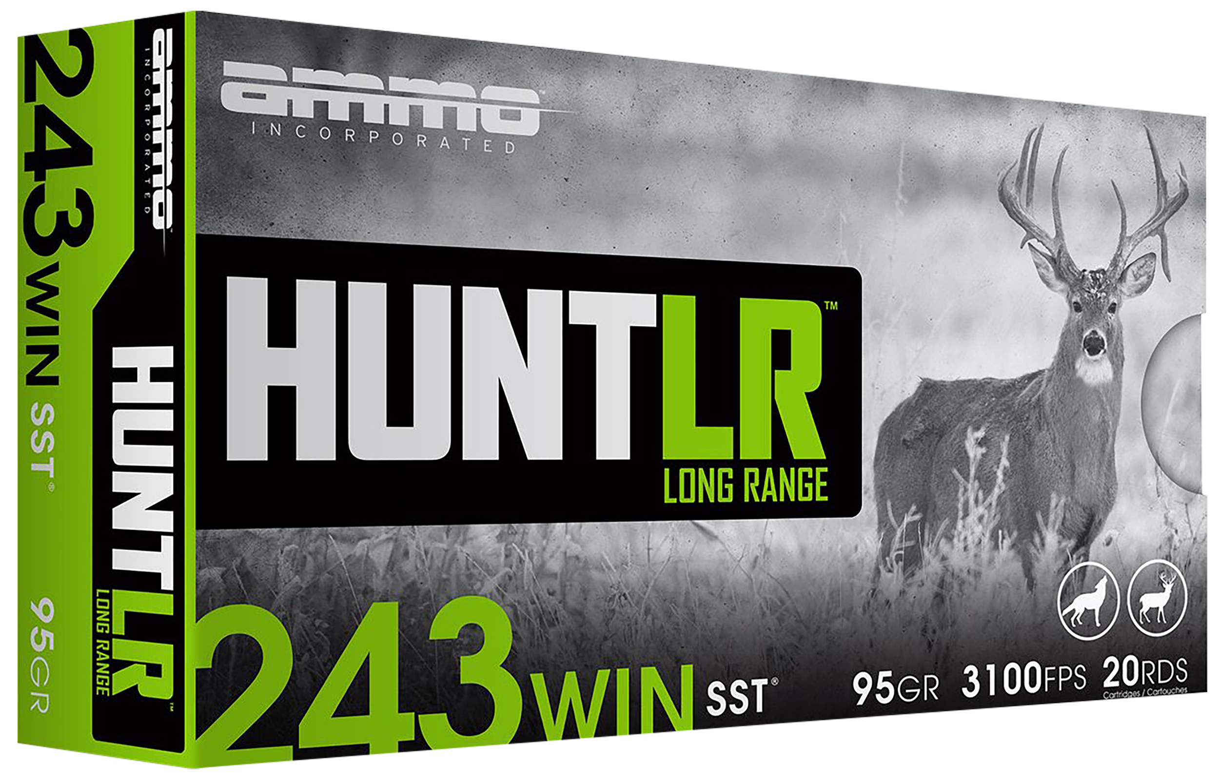 Ammo Inc 243W095SSTA20 Signature  243Win 95gr Super Shock Tip 20 Rounds