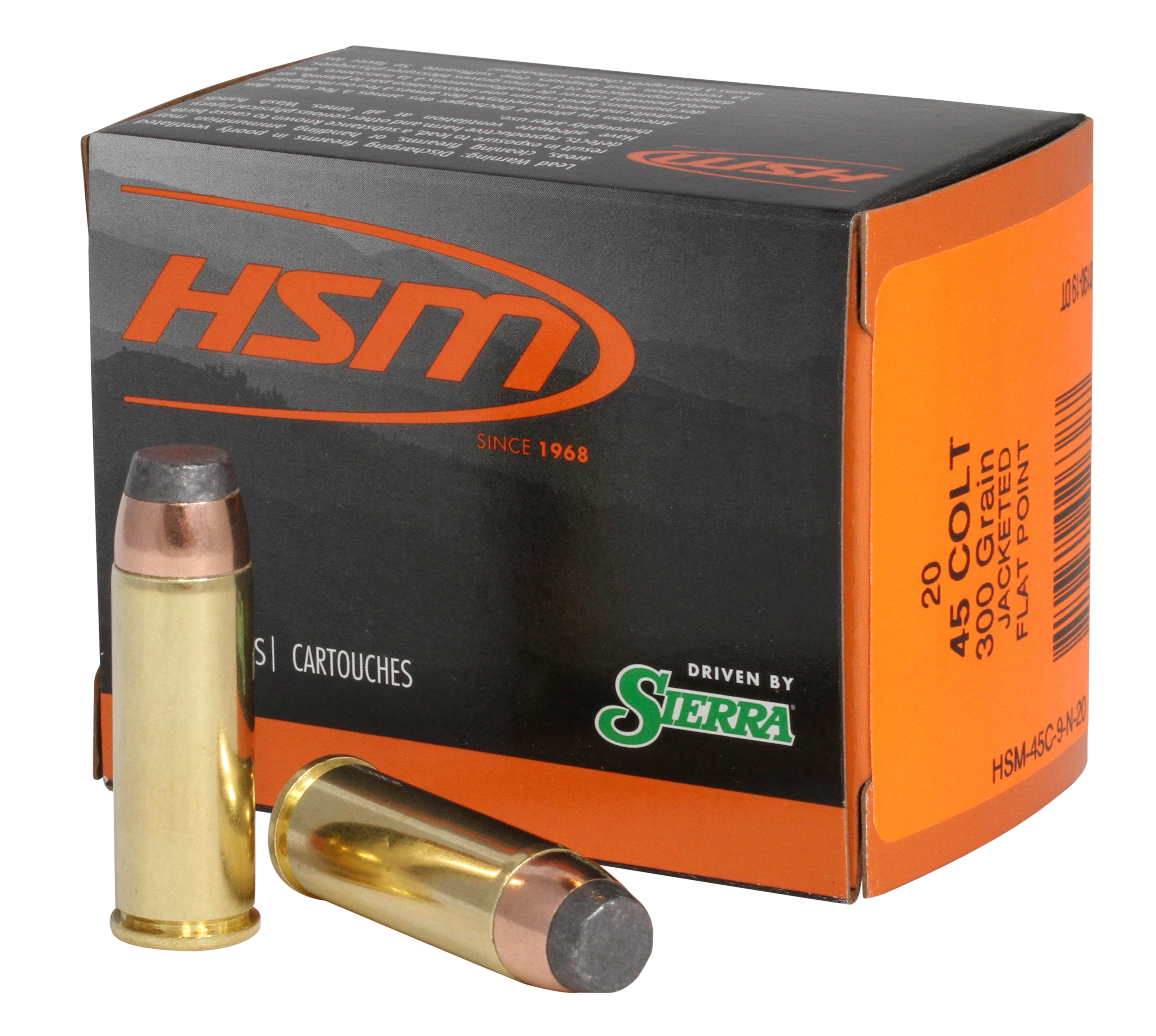 HSM Pro Pistol .45 Colt Jacketed Soft Point 300 Grain 20 Rounds