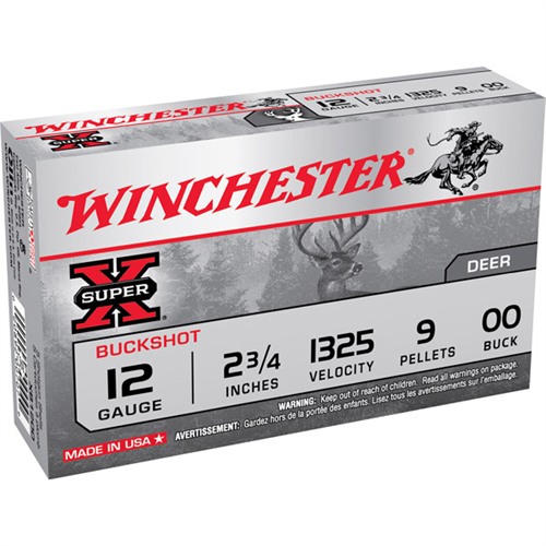 Winchester Super X 12 Gauge 00 Buck Shot 18 Pellets 15 Rounds