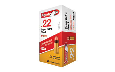 Aguila 22 Short High Velocity 29 Grain 50 Rounds