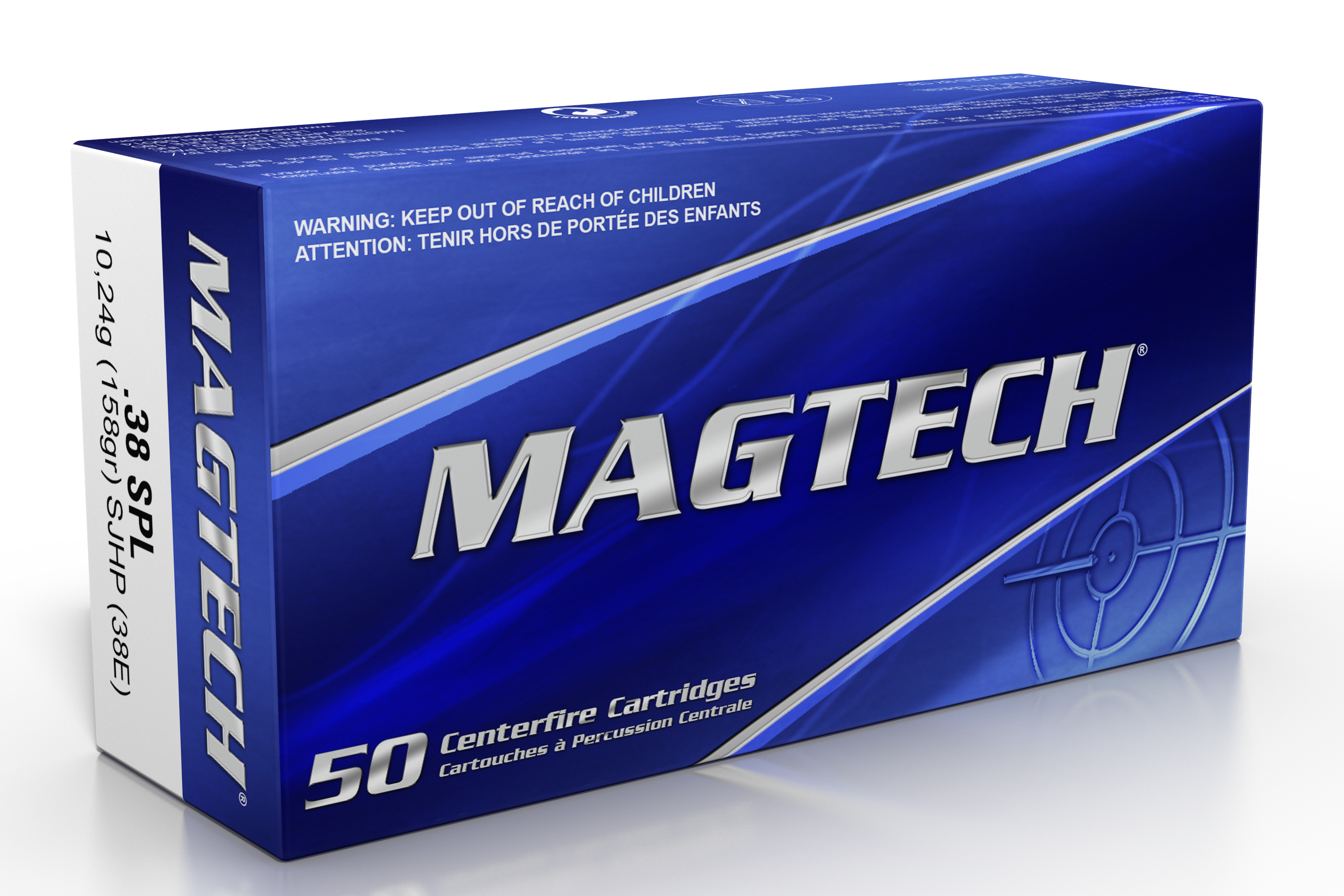 Magtech 38E Range 38 Special Semi Jacketed Hollow Point 158 Grain 50 Rounds