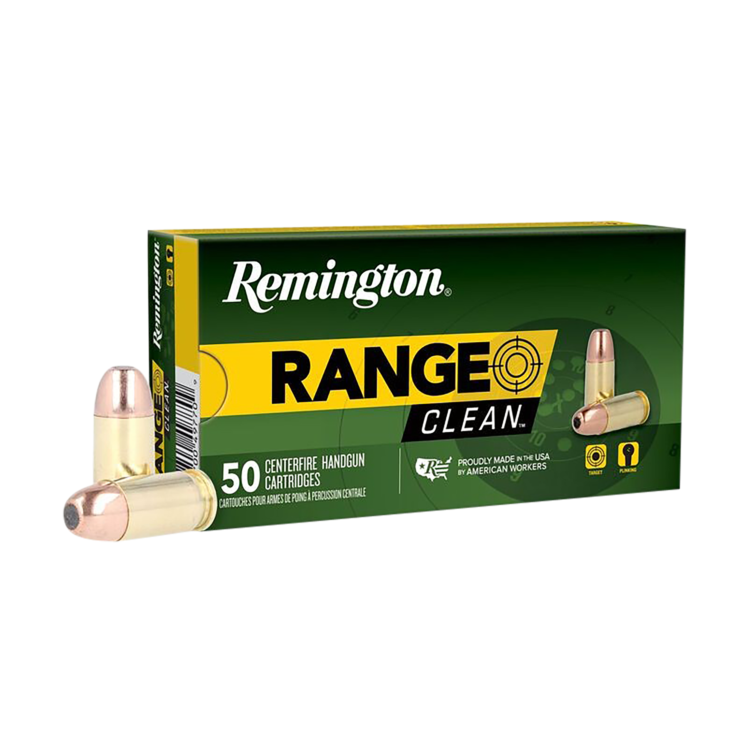 Remington Range Clean 40 S&W Flat Nose Enclosed Base 180 Grain 50 Rounds