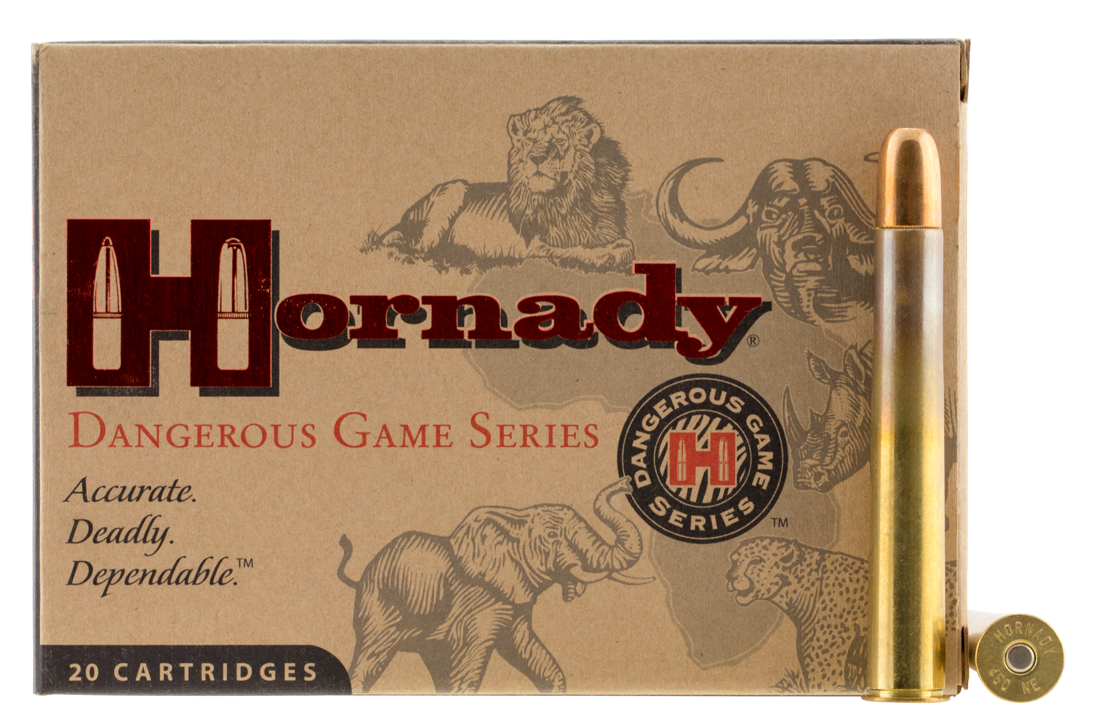 Hornady Dangerous Game 500 Nitro Express Dangerous Game Solid 570 Grain 20 Rounds