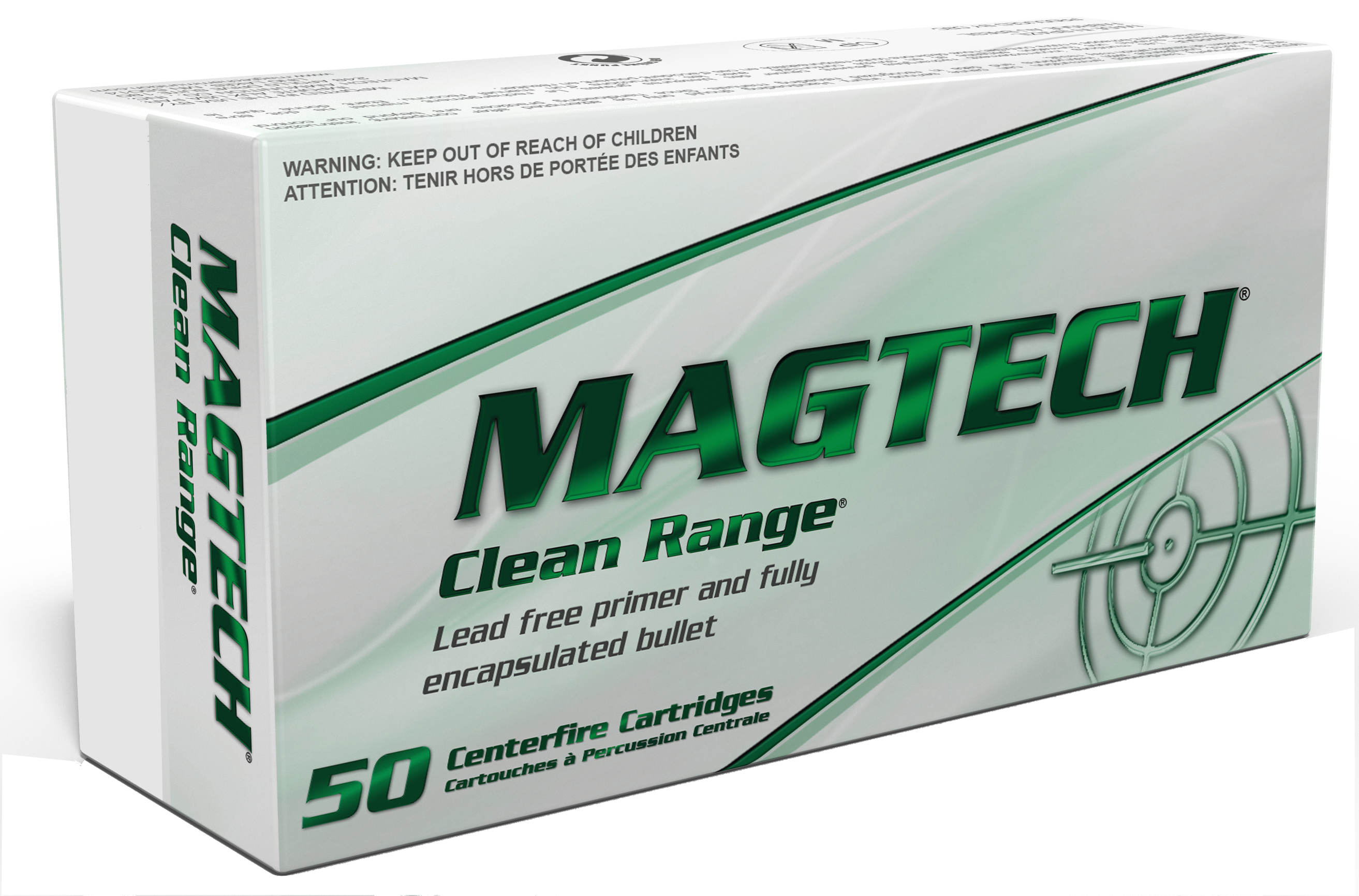 Magtech Clean Range 40 S W Fully Encapsulated Flat Nose 180 Grain 50 Rounds