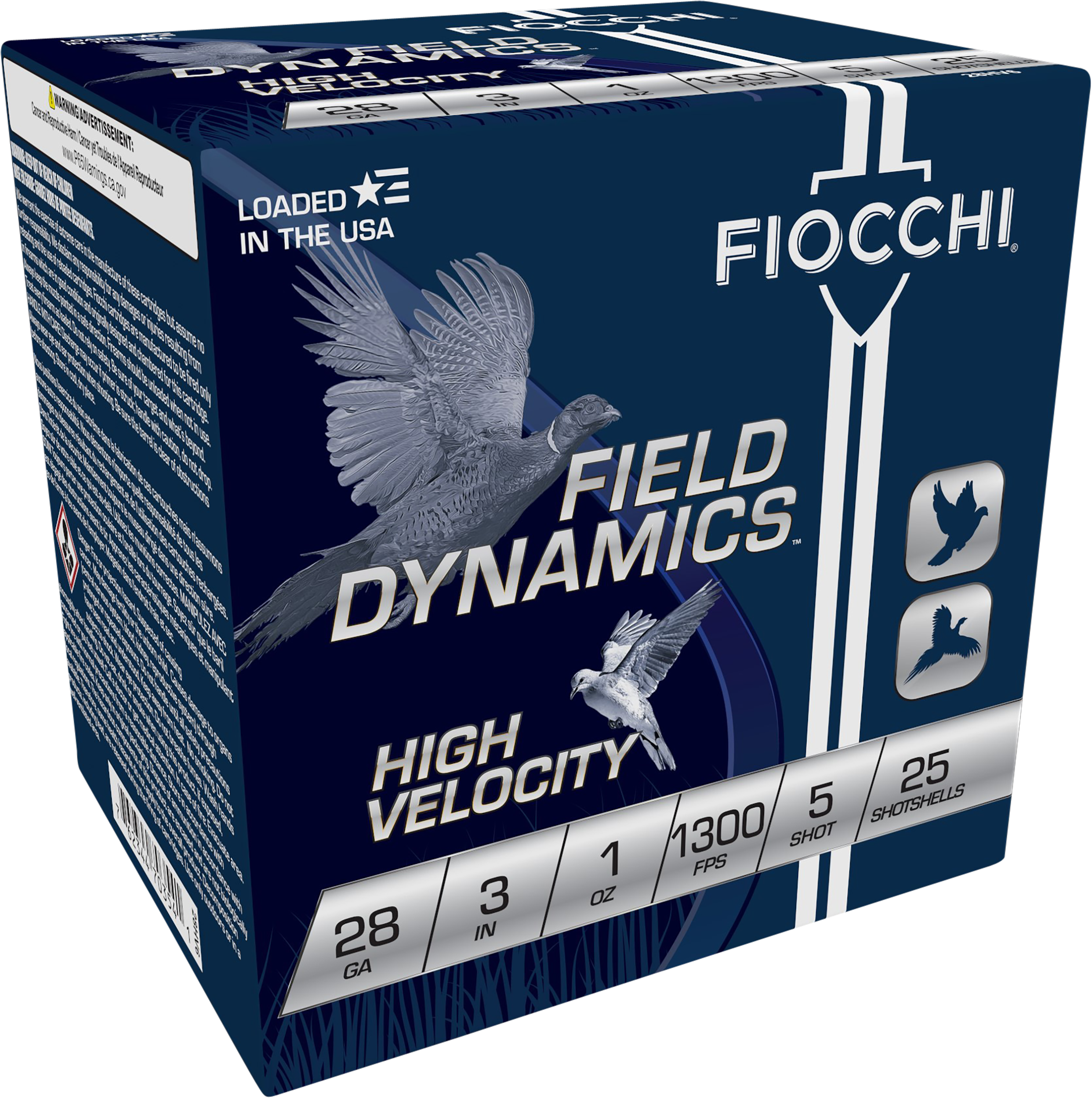 Fiocchi Field Dynamics High Velocity 28 Gauge Shot 1 oz 5 Shot 25 Rounds