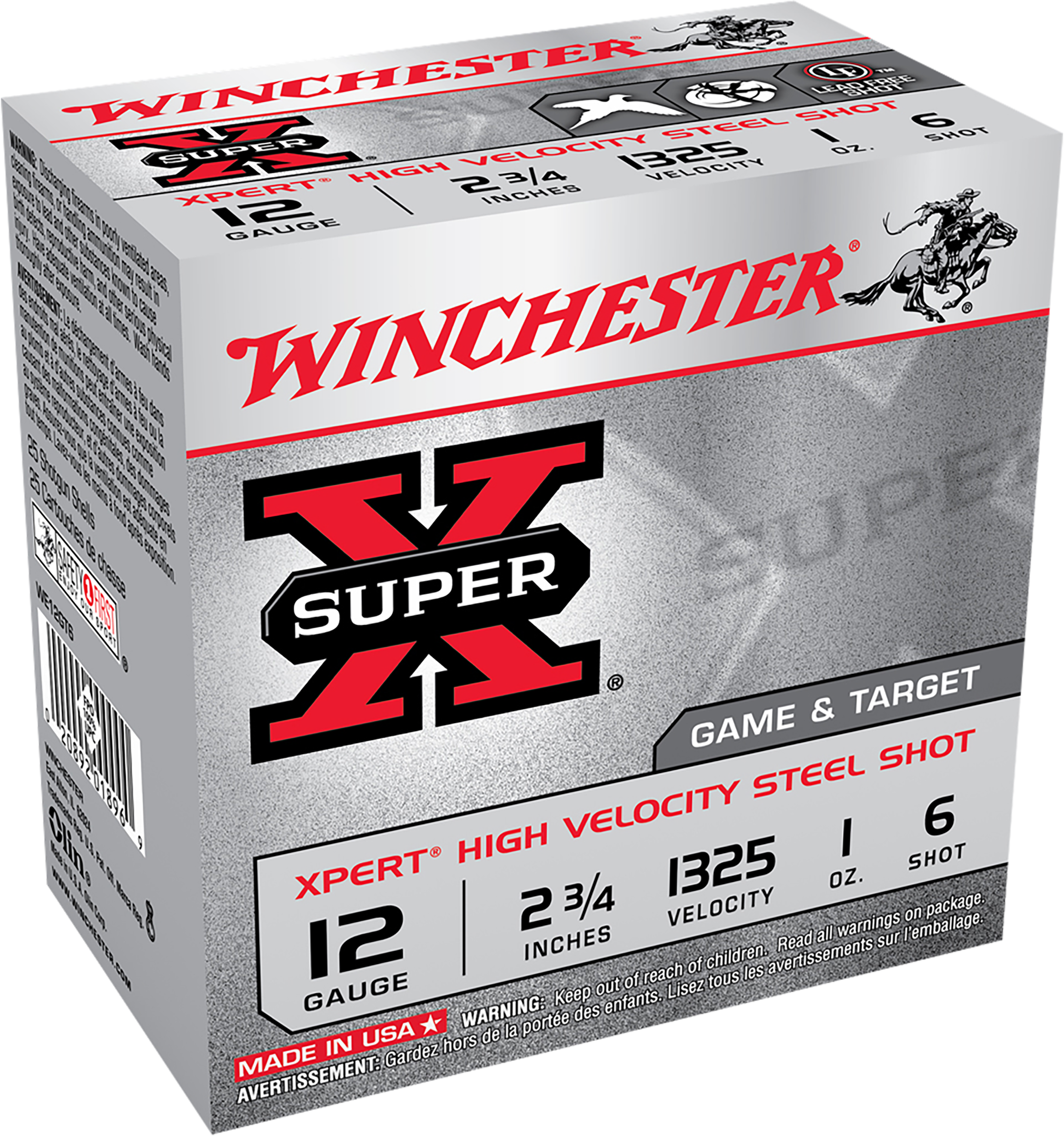 Winchester, Super X Xpert High Velocity, 12 Gauge, Steel Shot, 1 oz, 100 Rounds