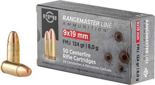 Prvi Partisan PPRM9 9mm Luger Full Metal Jacket 124 Grain 50 Rounds