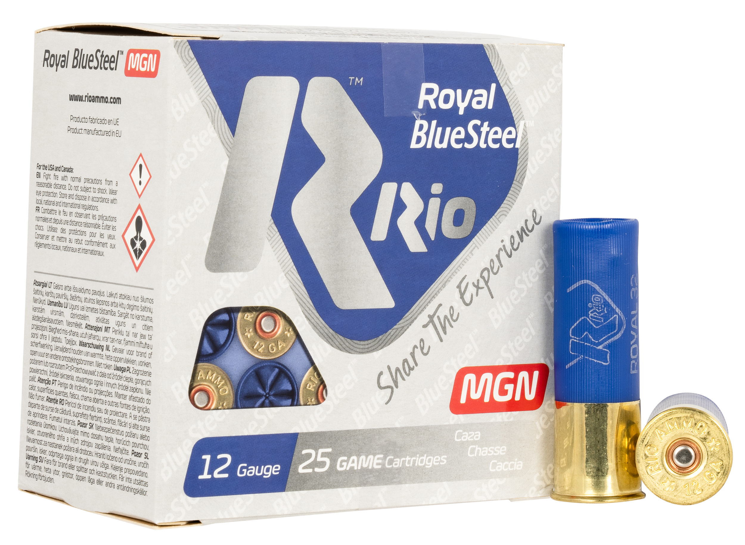 Rio Ammunition RBSM32BB Royal BlueSteel Magnum 12Gauge 3" 1 1/8oz BBShot 25 Rounds