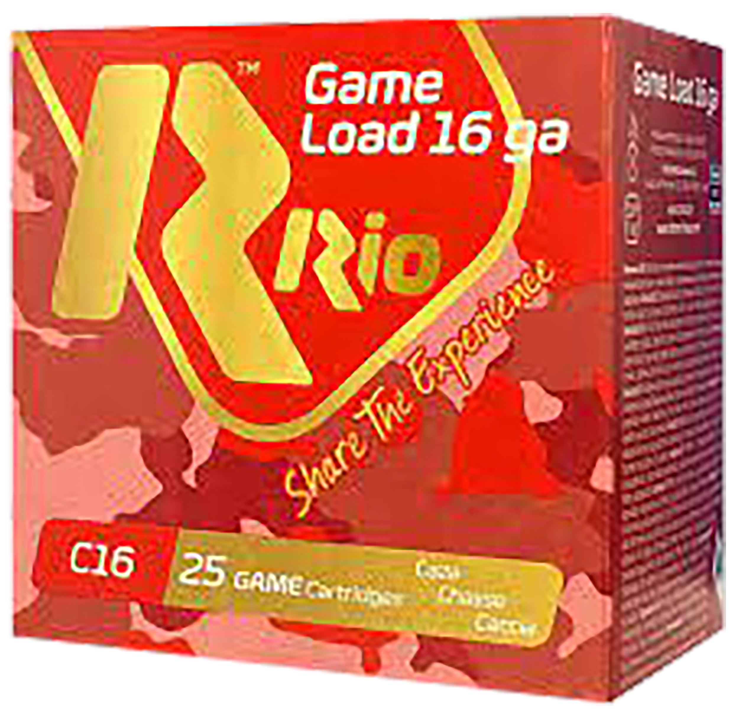 Rio Ammunition RCHV168 Game Load  16Gauge 2.75" 1 1/8oz 8Shot 25 Rounds