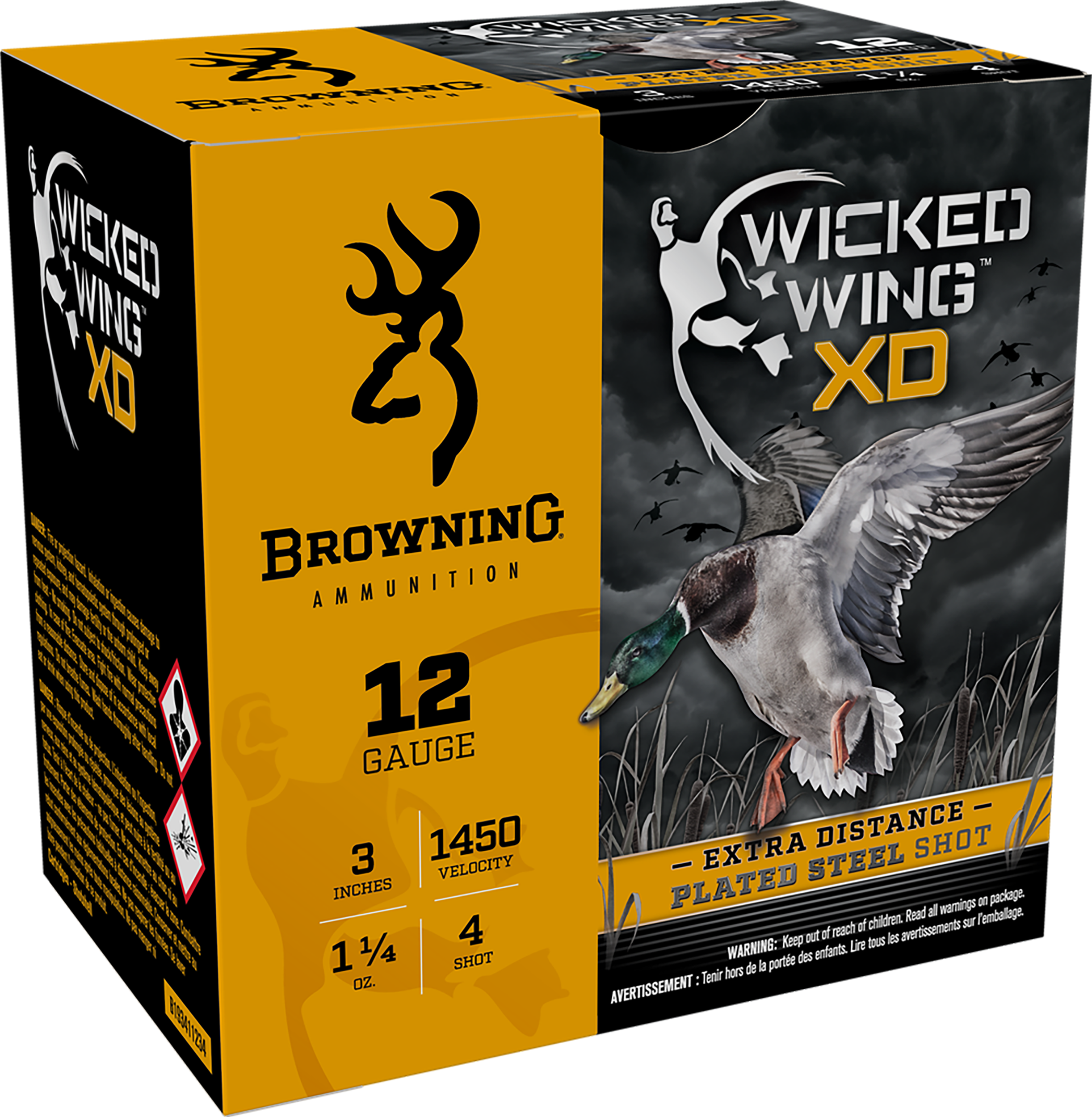 Browning Wicked Wing XD 12 Gauge Steel Shot 1 1/4 Ounce 25 Rounds
