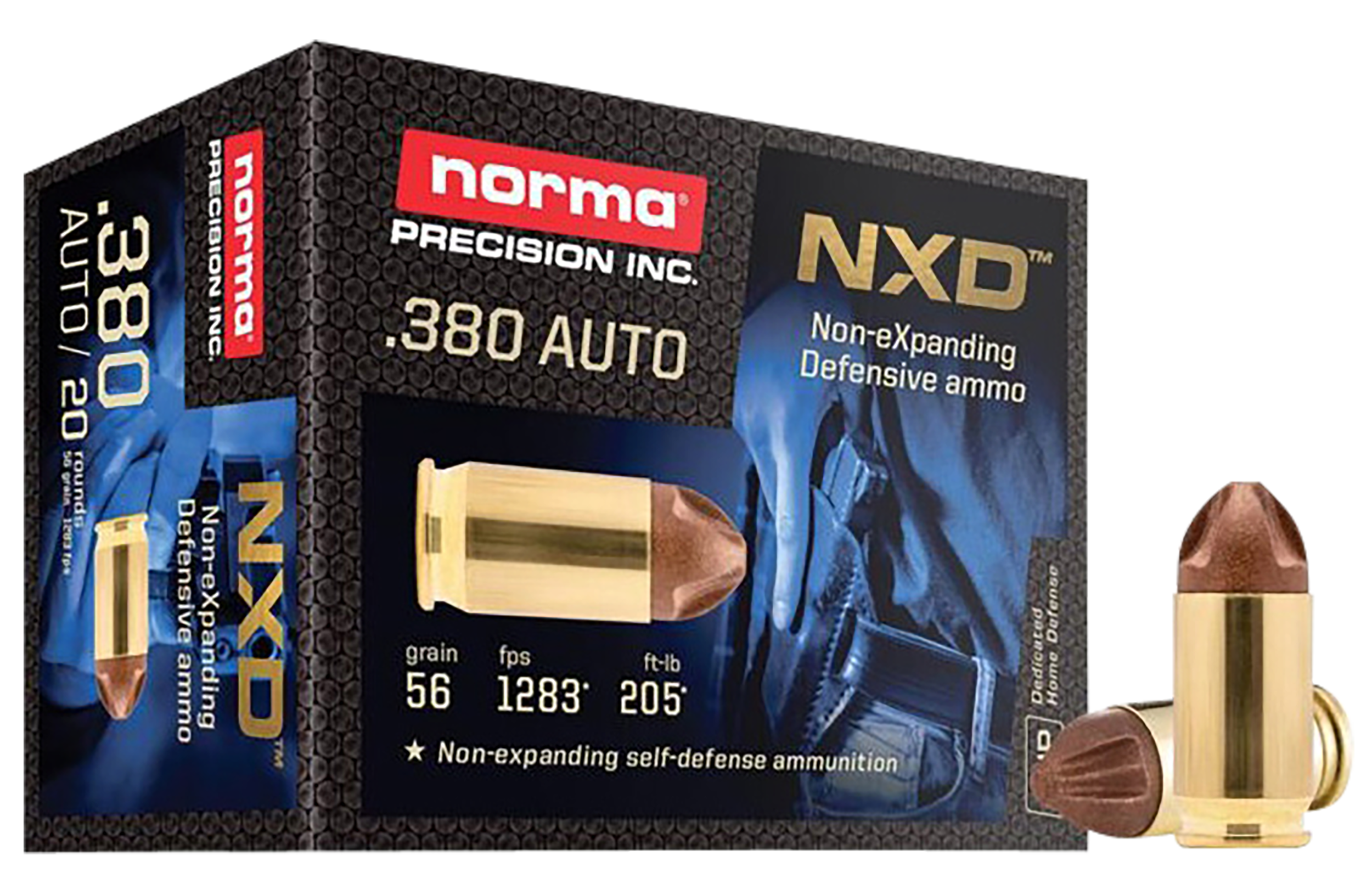 Norma Ammunition 611040020 Self Defense NXD 380ACP 56gr 20 Rounds