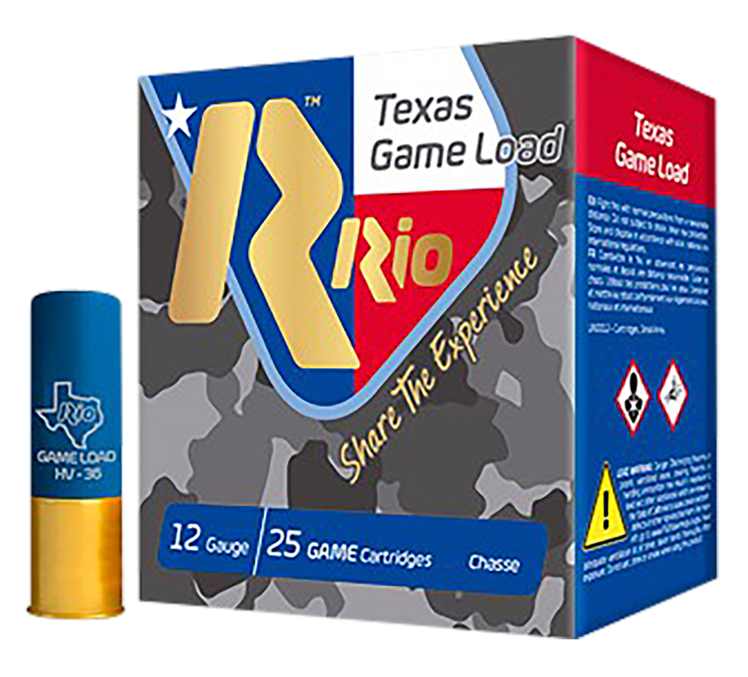 Rio Ammunition TGHV368TX Texas Game Load High Velocity 12 Gauge 2.75" 1 1/4 oz 8 Shot 25 Rounds